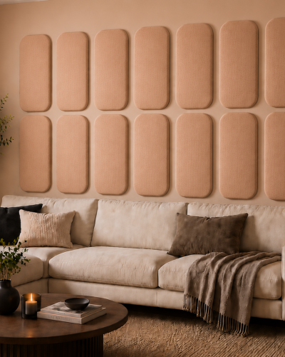 Panou tapițat Cvadrat, roz, Simply Wall Panels