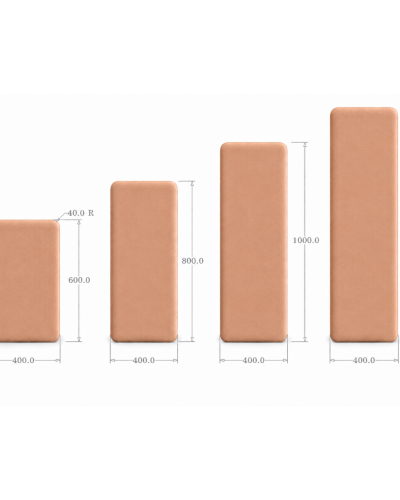 Panou tapițat Cvadrat, roz, Simply Wall Panels