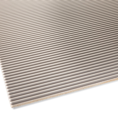 Panou decorativ flexibil Cream Taupe, cu design riflat