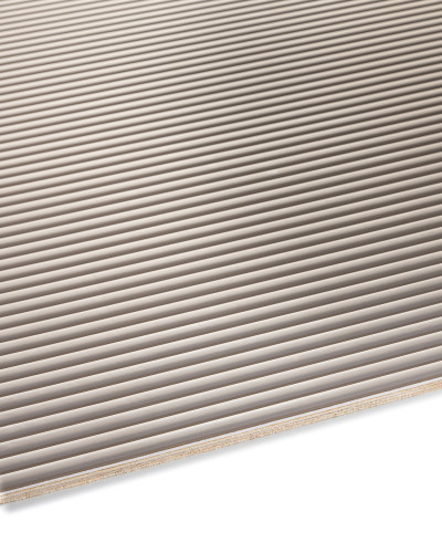 Panou decorativ flexibil Cream Taupe, cu design riflat