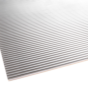 Panou decorativ flexibil metalizat JP-18, Mirrored Silver, 280 x 120 x 0.9 cm, JP Decor