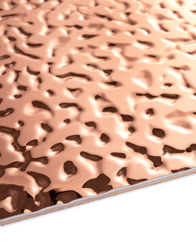 Panou decorativ metalizat bronz cu design 