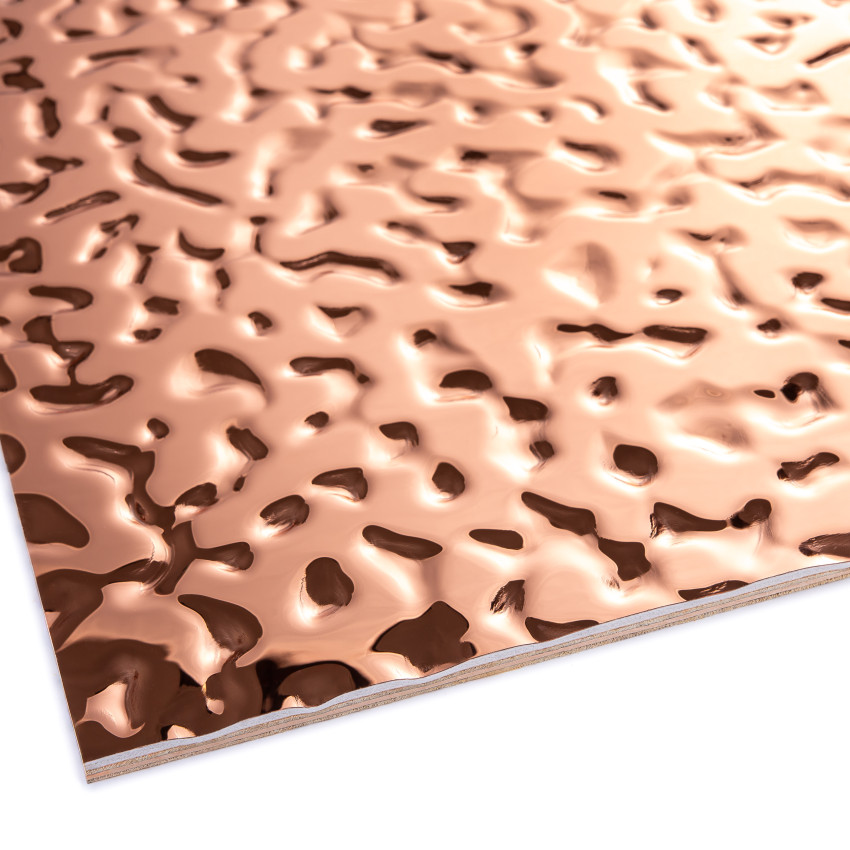 Panou decorativ metalizat bronz cu design 