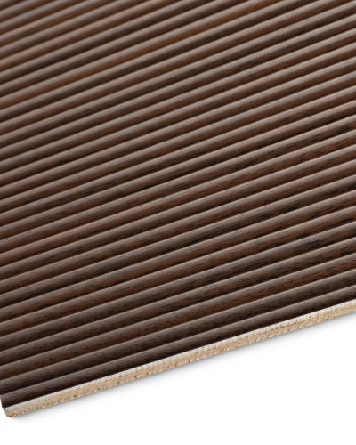 Panou decorativ flexibil cu aspect de lemn și textură striată