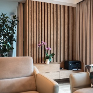 Panouri decorative riflate (riflaje) Kalithea KLT-acoustic-oak, material: HDF, MDF, Fetru