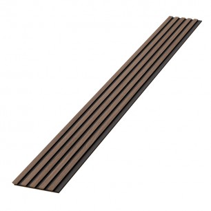 Panouri decorative riflate (riflaje) Kalithea KLT-acoustic-wallnut, material: HDF, MDF, Fetru
