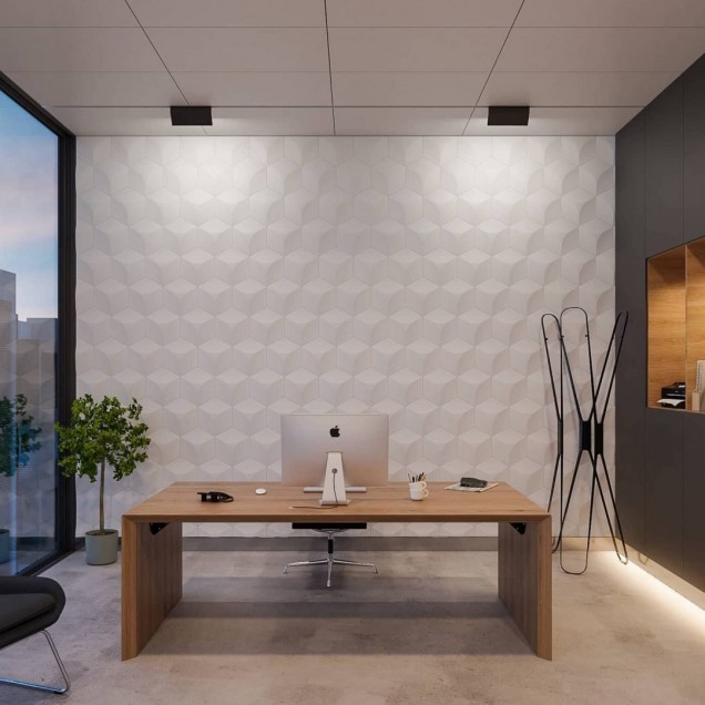 Panouri decorative 3D Kalithea KLT-Cubic, material: Polyuretan