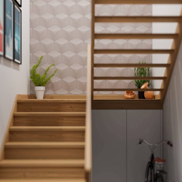 Panouri decorative 3D Kalithea KLT-Cubic, material: Polyuretan