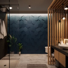 Panou decorativ Hexagon Slope, 33 X 28.6, Kalithea