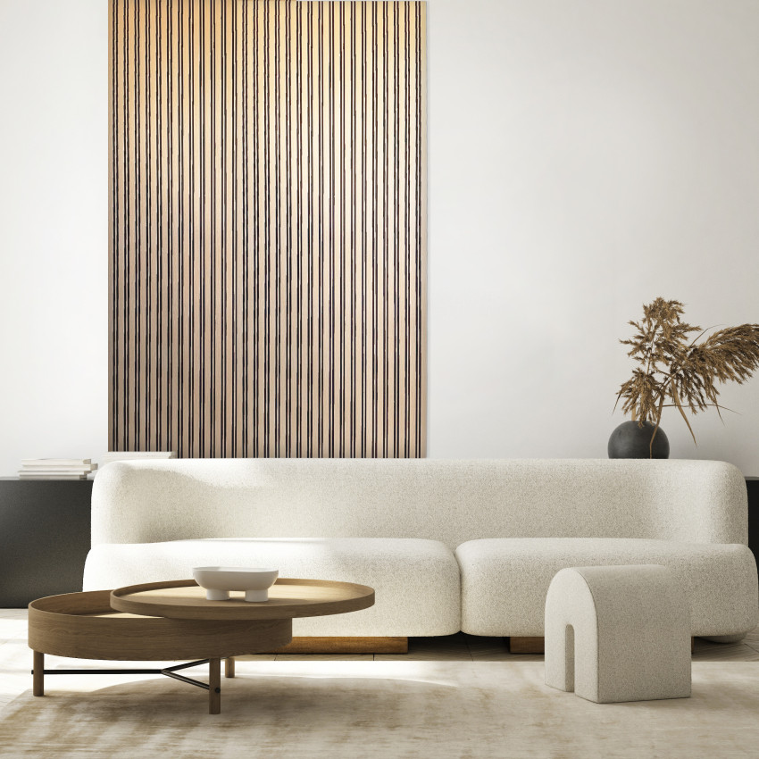 Profil dreapta pentru riflaj decorativ 3D Milo, Oak Sonoma