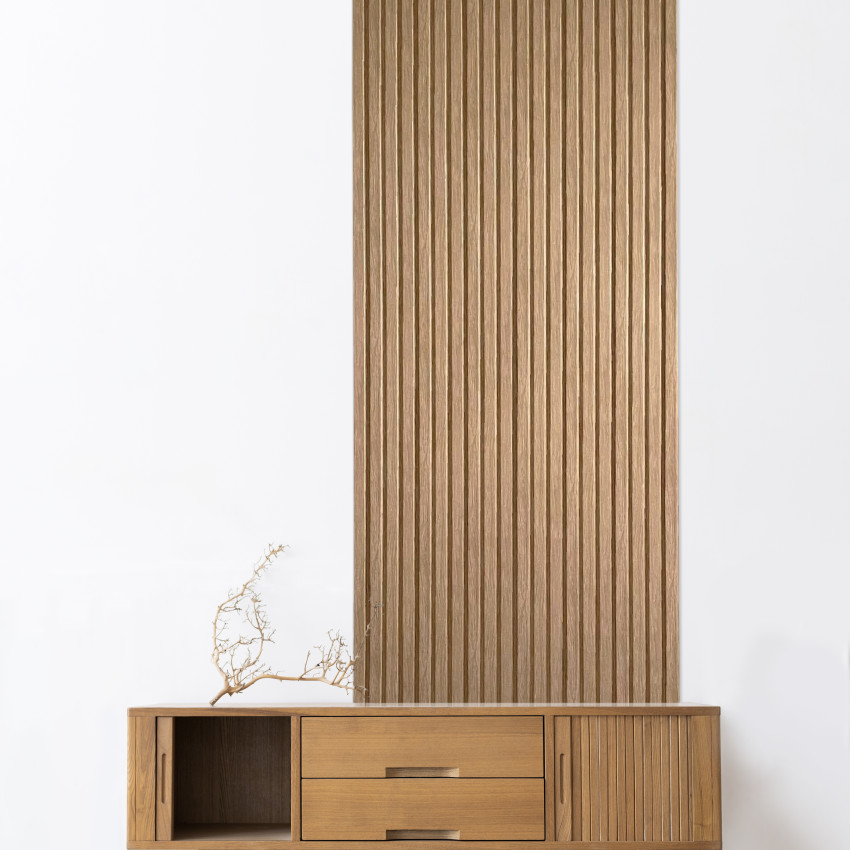 Profil stânga pentru panou riflat 3D Oak Gold II, 270x4.2cm.