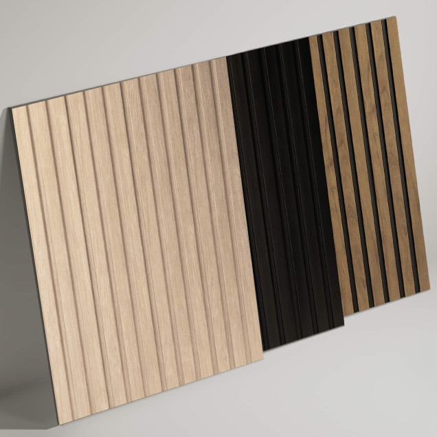 Panouri Decorative Lamelio LML-OLMO-C. Conține culorile: Negru, Negru Închis, Gri, Gri Grafit, Gri, Gri Ciment, Alb, Alb Papirus