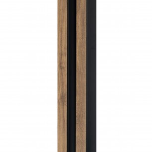 Profil stânga pentru panou riflat 3D Vasco, Oak Craft, 270x6.2cm, Lamelio