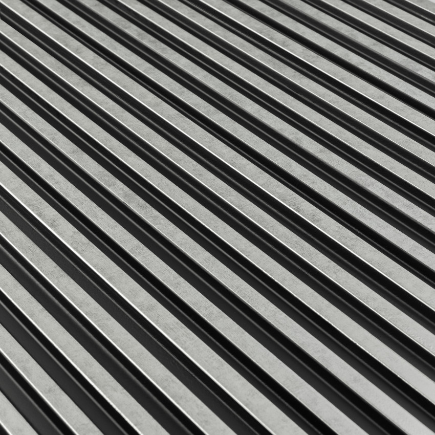Profil decorativ riflaj 3D argintiu