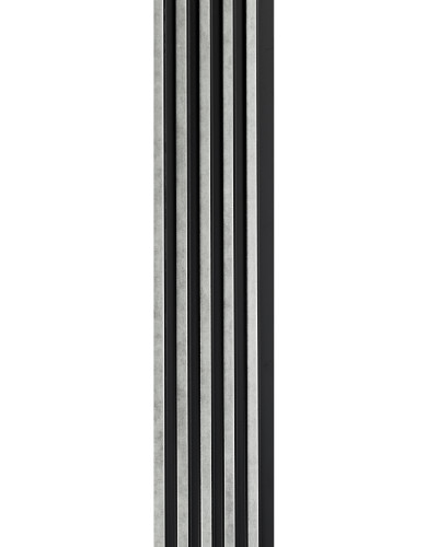 Profil stânga pentru riflaj decorativ 3D Asti, Silver, 270x5.2cm, Lamelio