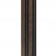 Profil stânga pentru panou riflat 3D Milo, Walnut, 270x4.2cm, Lamelio