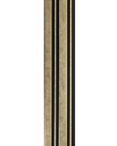 Profil stânga pentru riflaj decorativ 3D Milo, Auriu, 270x4.2cm, Lamelio