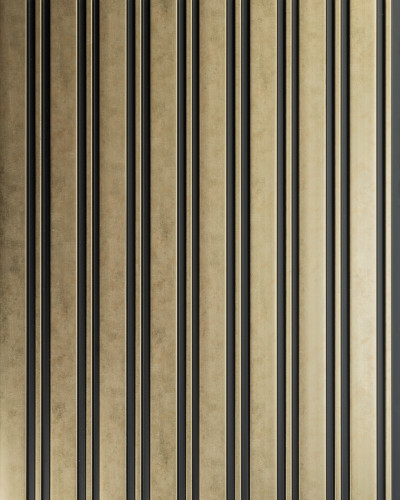 Panou riflat 3D Auriu, design modern și sofisticat pentru decorarea pereților.