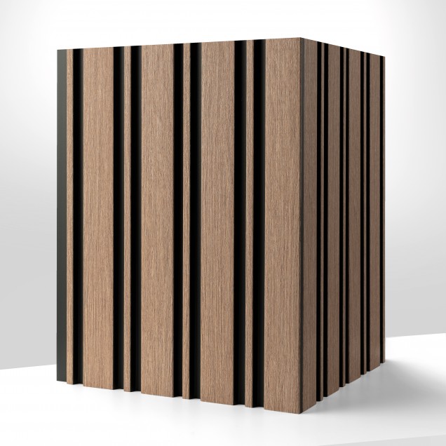 モリコロ Panou riflaj 3D Milo, Oak Sonoma, 270x11.6cm, Lamelio | XTDeco.ro