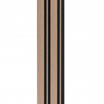 Profil stânga pentru panou riflat 3D Milo, Oak Sonoma, 270x4.2cm, Lamelio