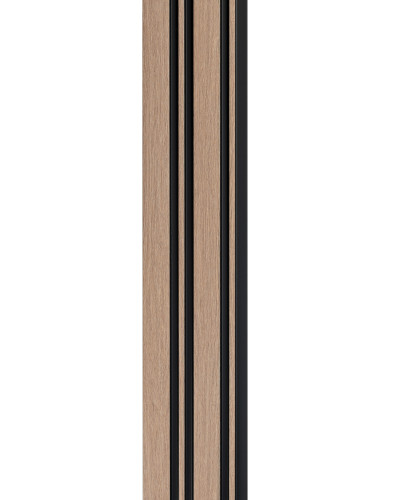 Profil stânga pentru riflaj decorativ 3D Milo, Oak Sonoma, 270x4.2cm, Lamelio