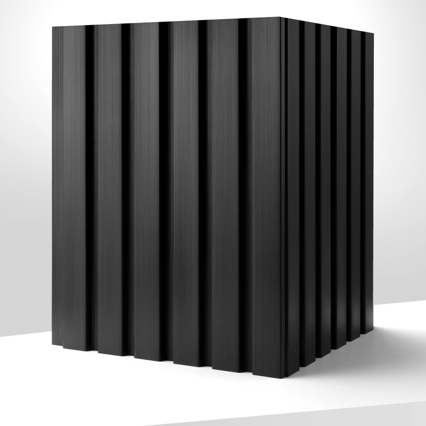 Profil dreapta pentru panou riflat 3D Olmo, Negru
