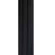 Profil stânga pentru panou riflat 3D Olmo, Negru, 270x4.2cm, Lamelio
