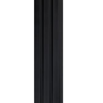 Profil stânga pentru panou riflat 3D Olmo, Negru, 270x4.2cm, Lamelio