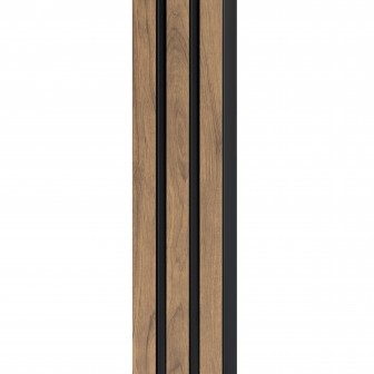 Profil stânga pentru panou riflat 3D Olmo, Oak Craft, 270x4.2cm, Lamelio