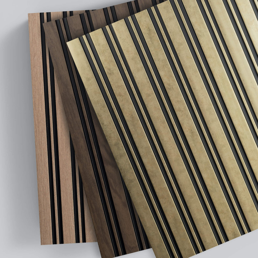 Profil stânga pentru riflaj decorativ 3D Milo, nuc