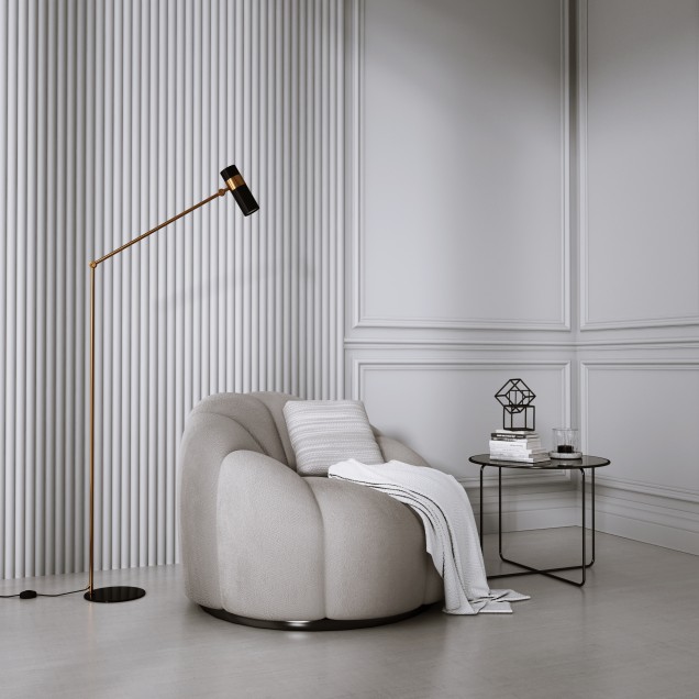 Tapet 3D cu aspect riflat, alb, cu design modern minimalist, ideal pentru decorarea unui birou