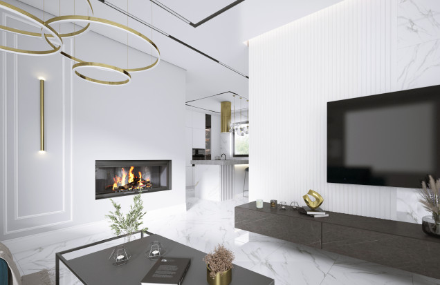 Panouri Decorative Riflaje 3D Albe
