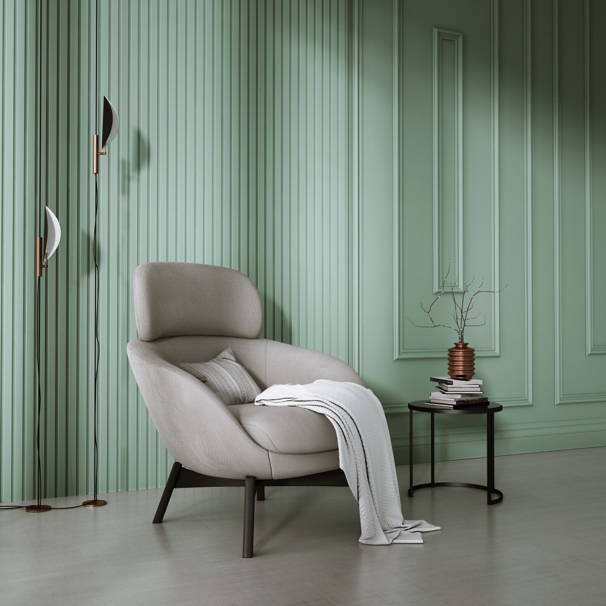 Panouri Decorative Interior Lamelio LML-OLMO-W. Conține culorile: 