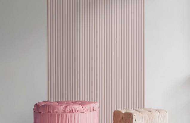 Panou Decorativ Riflaj 3D Alb