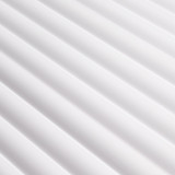 Riflaj decorativ 3D Luna, Alb, 270x12 cm, Lamelio