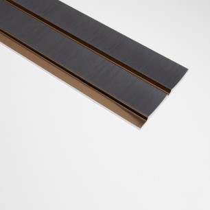 Panou riflat 3D Amber, Antracit, 270x13 cm, Lamelio