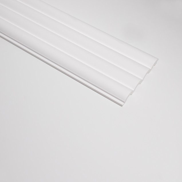Tapet 3D cu aspect riflat, alb, cu design modern minimalist, ideal pentru decorarea unui birou