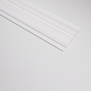 Panou riflat 3D Versal, Alb, 270x11.5 cm, Lamelio