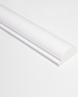 Profil stânga pentru riflaj decorativ 3D Luna, Alb, 270x3.5 cm, Lamelio