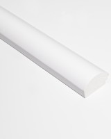 Profil dreapta pentru riflaj decorativ 3D Luna, Alb, 270x2.5cm, Lamelio