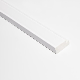 Profil dreapta pentru panou riflat 3D Olmo, Alb, 270x2.6 cm, Lamelio