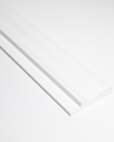 Profil stânga pentru riflaj decorativ 3D Versal, Alb, 270x6.4 cm, Lamelio