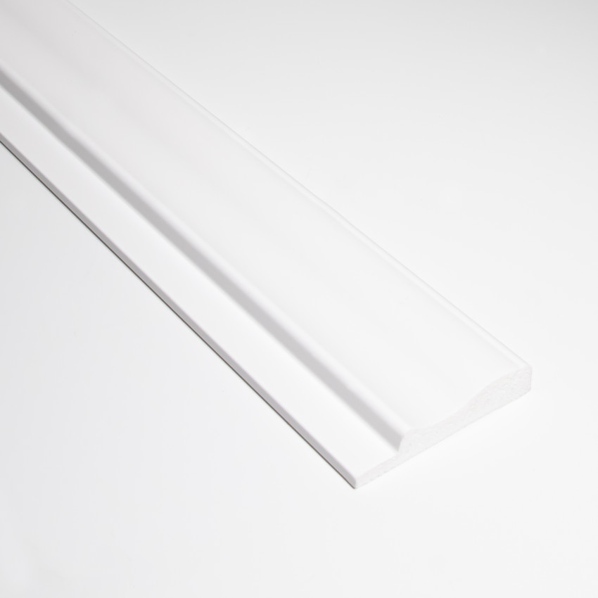 Profil stânga alb pentru riflaj decorativ 3D
