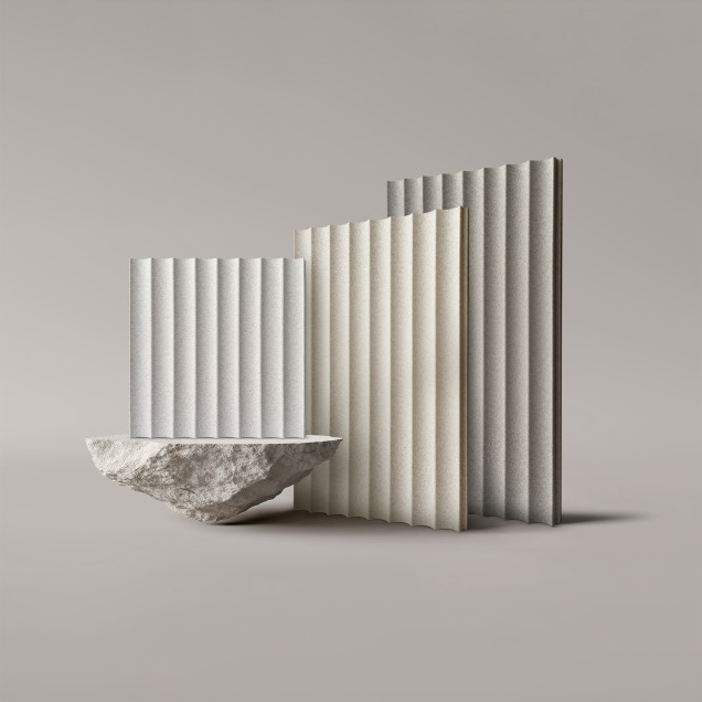 Profil Dreapta Panou Riflaj Ivory Cream | XTDeco.ro