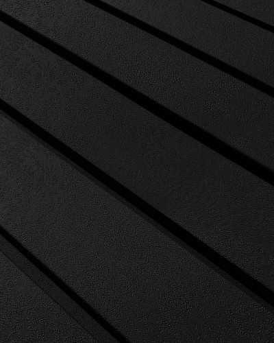 Profil dreapta negru pentru panouri riflate, in living