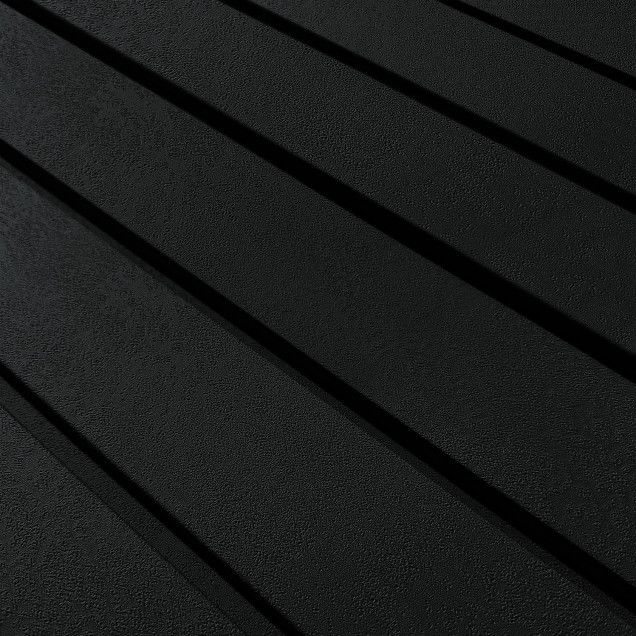 Panou decorativ riflat Onyx Black intr-un living modern