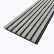 Profil dreapta pentru riflaj decorativ MDF, Grey, fonoabsorbant, 270x2.7cm, Lamelio