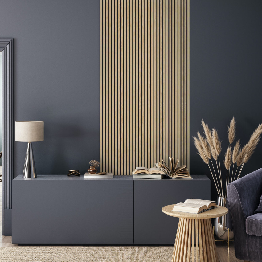 Profil decorativ riflaj MDF stejar deschis