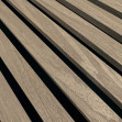 Riflaj decorativ MDF, Sonoma Oak, fonoabsorbant, 270x28cm, Lamelio