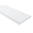 Riflaj decorativ 3D Sereno Lamela White L0401, 270 x 1.25 x 12.5 cm, Mardom Decor